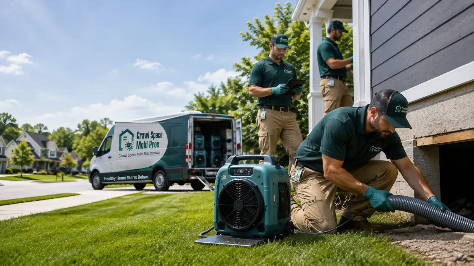 Crawl Space Mold Removal in South Fork, PA